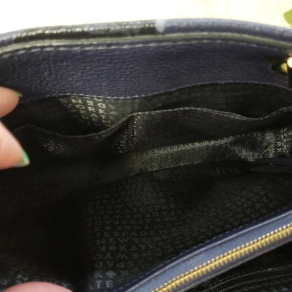 🎉HP🎉Kate Spade Briar Lane Night Rose Meena Satchel - Picture 10 of 16